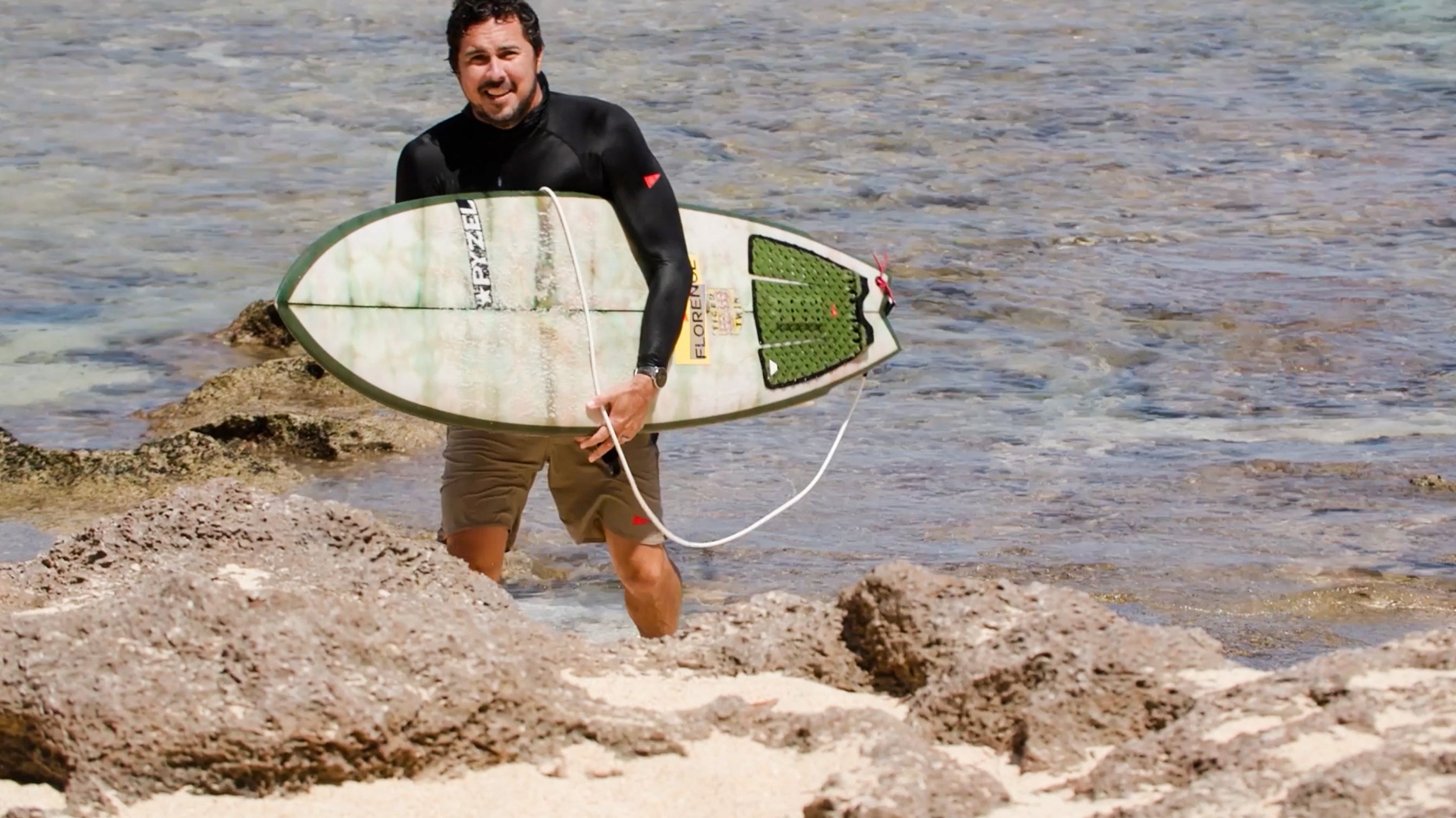 Joel Centeio Surfs his 5'6" Pyzel Tiger Twin on the North Shore