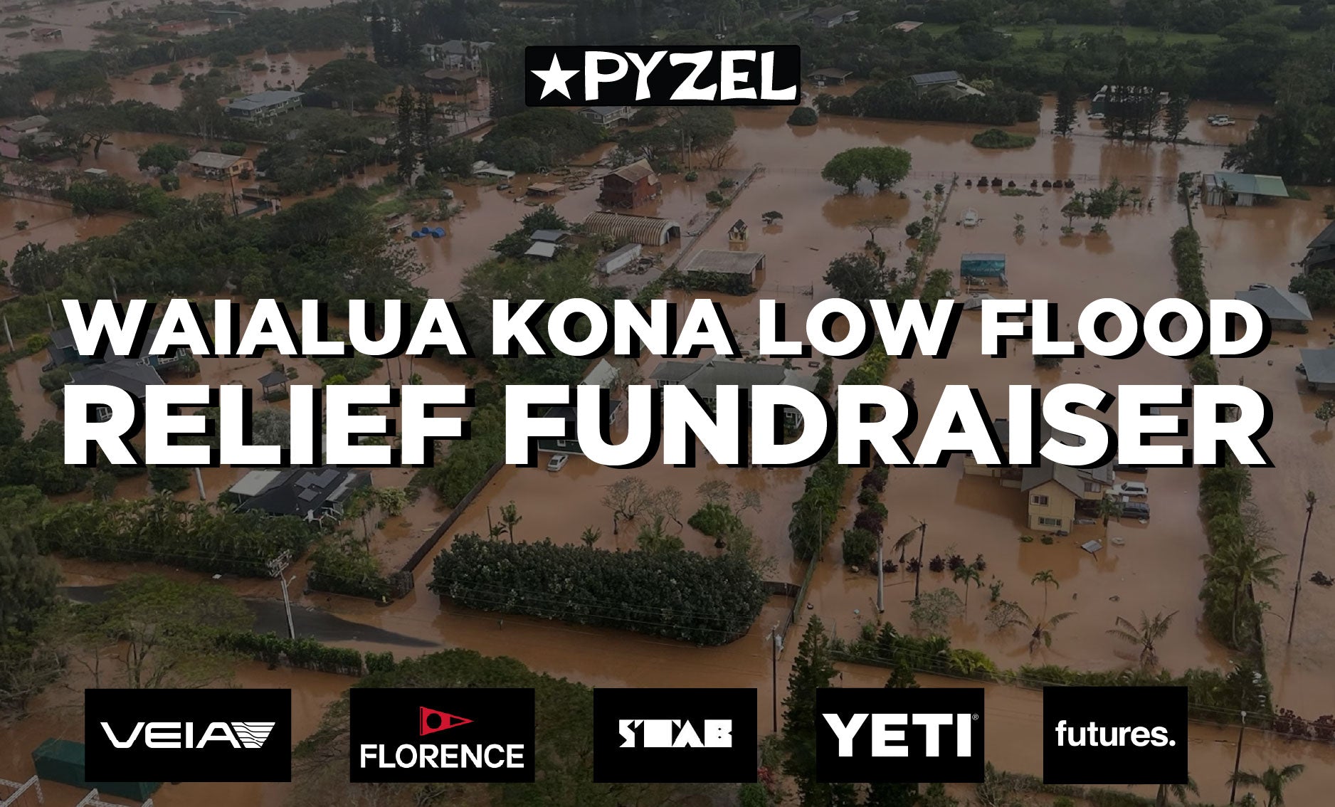 North Shore Flood Relief Raffle Fundraiser by Pyzel Surfboards