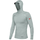 Long Sleeve Hooded Rashguard - Light Grey