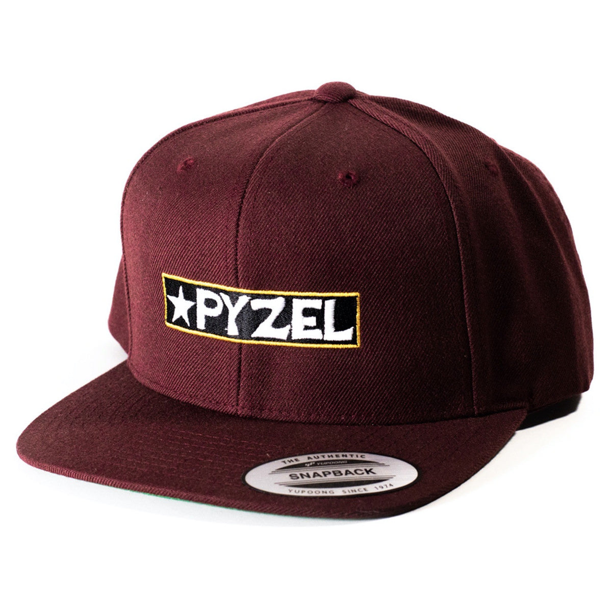 Pyzel Surfboards Gold Label Snapback Hat - Maroon