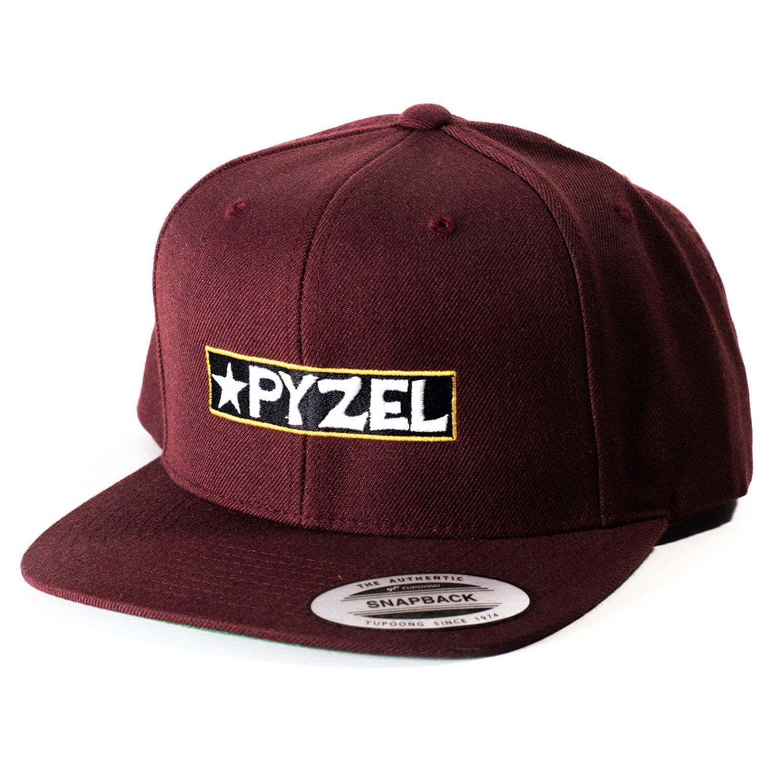 Gold Label Snapback Hat, Maroon