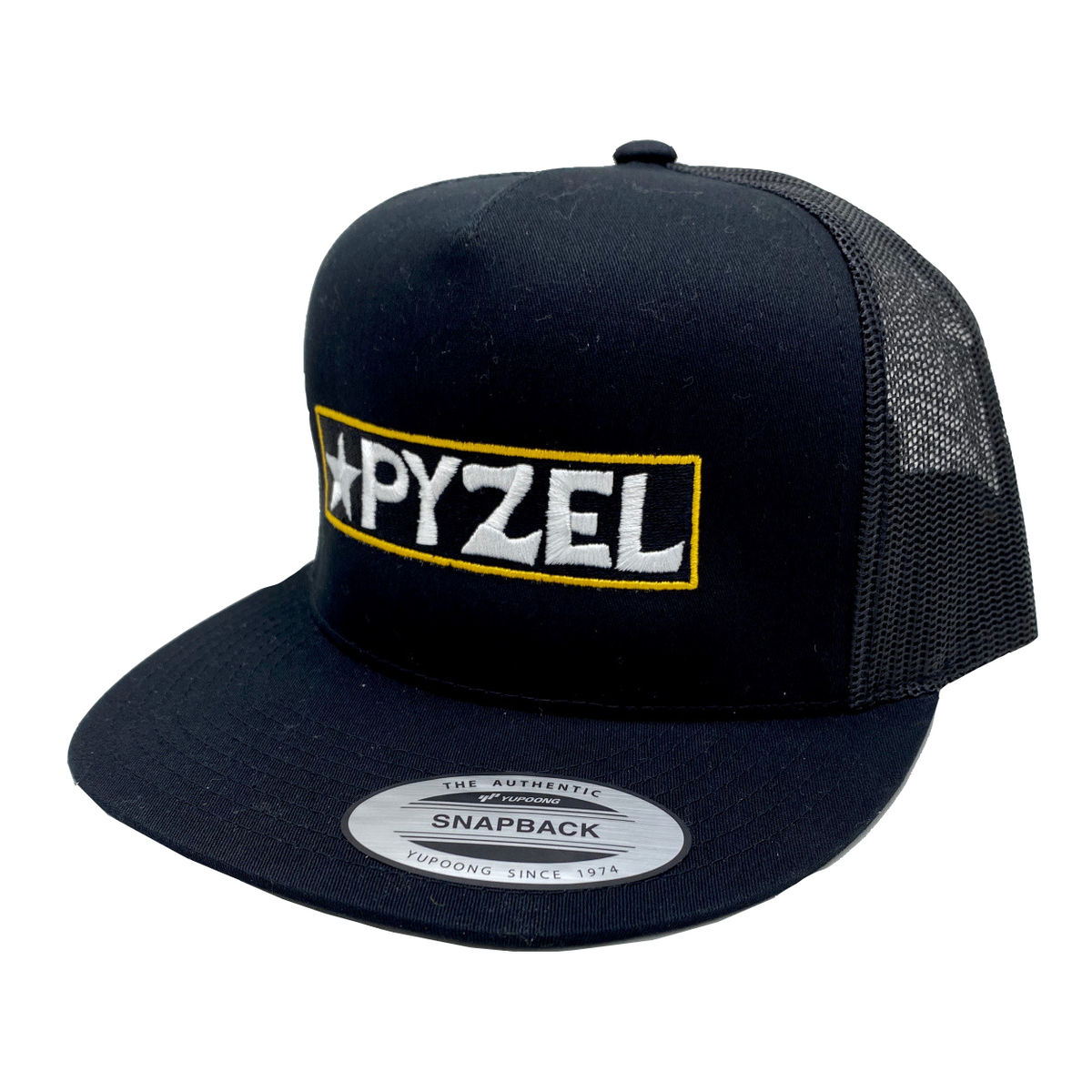 Pyzel Surfboards Gold Label Trucker Hat - Black