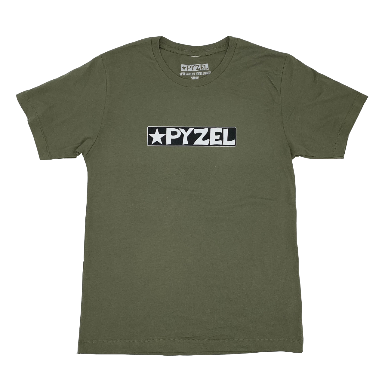 Pyzel Bar Logo Olive Tee - Small – Pyzel Surfboards