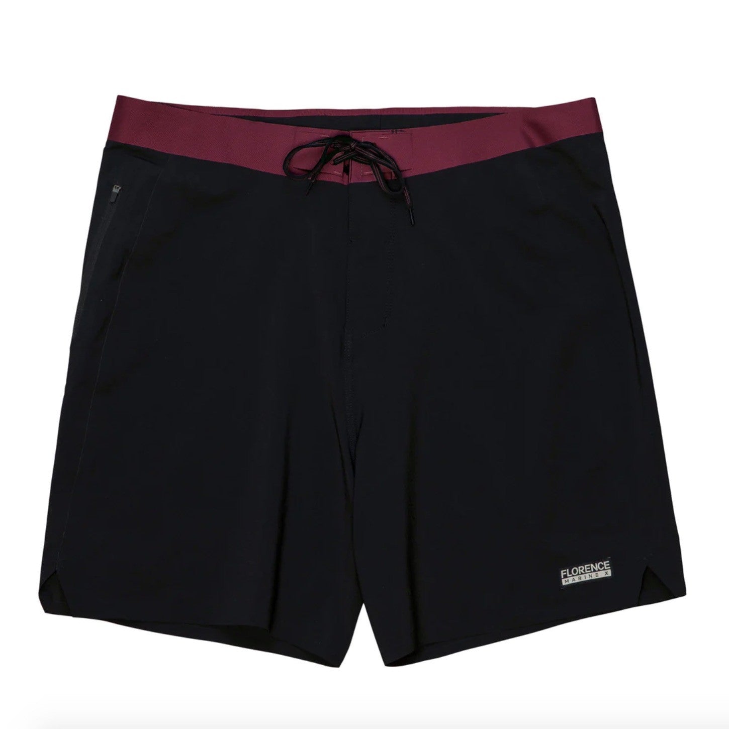 Florence Marine X Weld Boardshort - Black Maroon