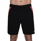 Block Boardshort - Black Racing Red