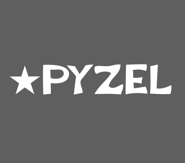 XL Pyzel Borderless Bar Logo Sticker 15"